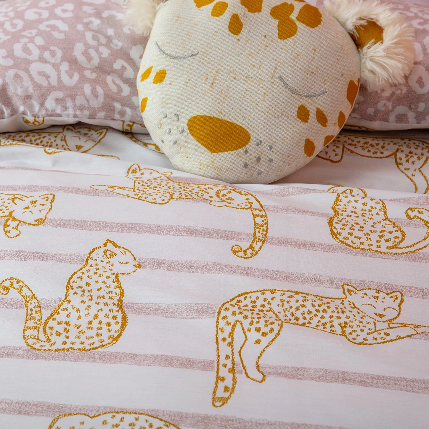Lazy Leopard Kids Quilt Cover Set - Image 3